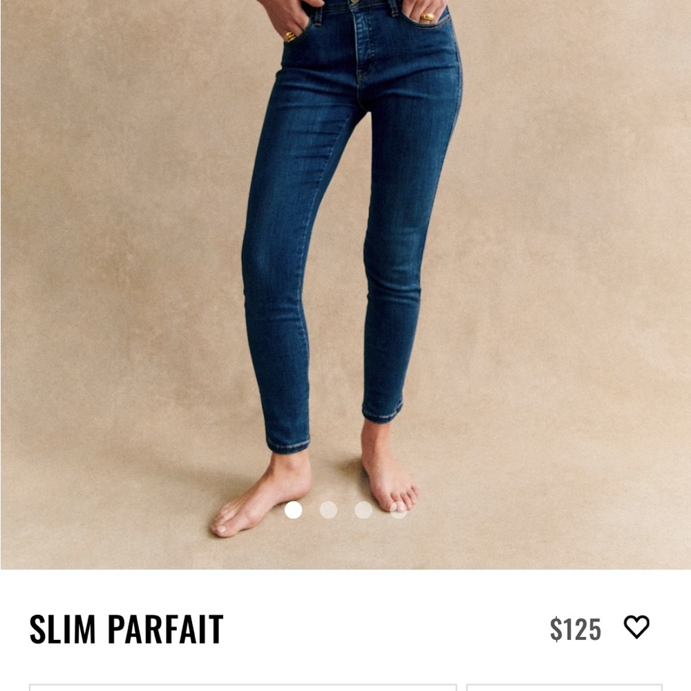 Sezane Women's Slim Parfait Jeans - Denim Blue